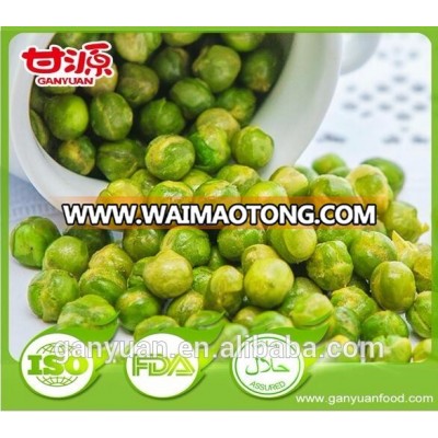 Leisure and palatable snacks spicy flavor green peas